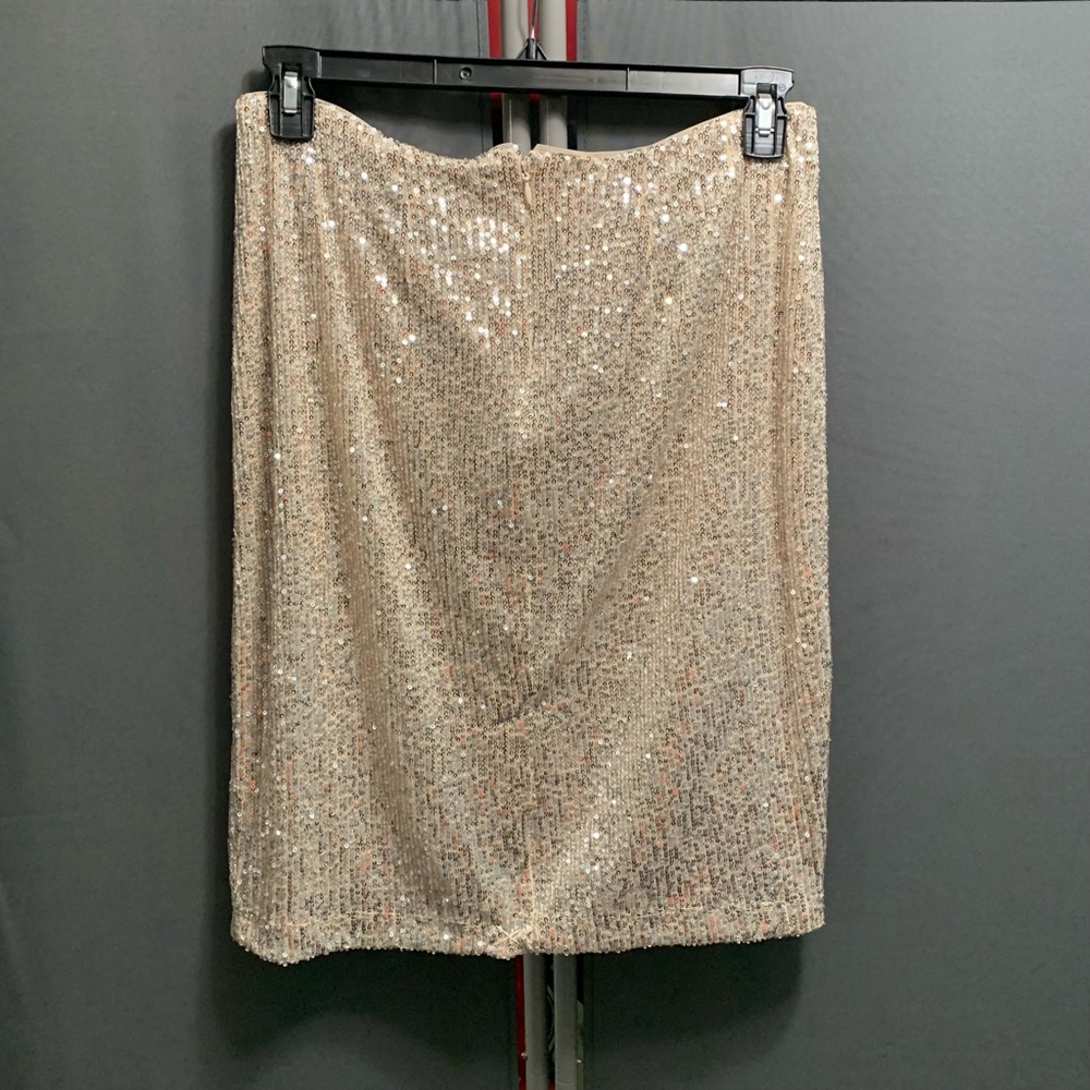 B19-Women's DKNY Skirt, Size M, Champagne - Picture 3 of 5